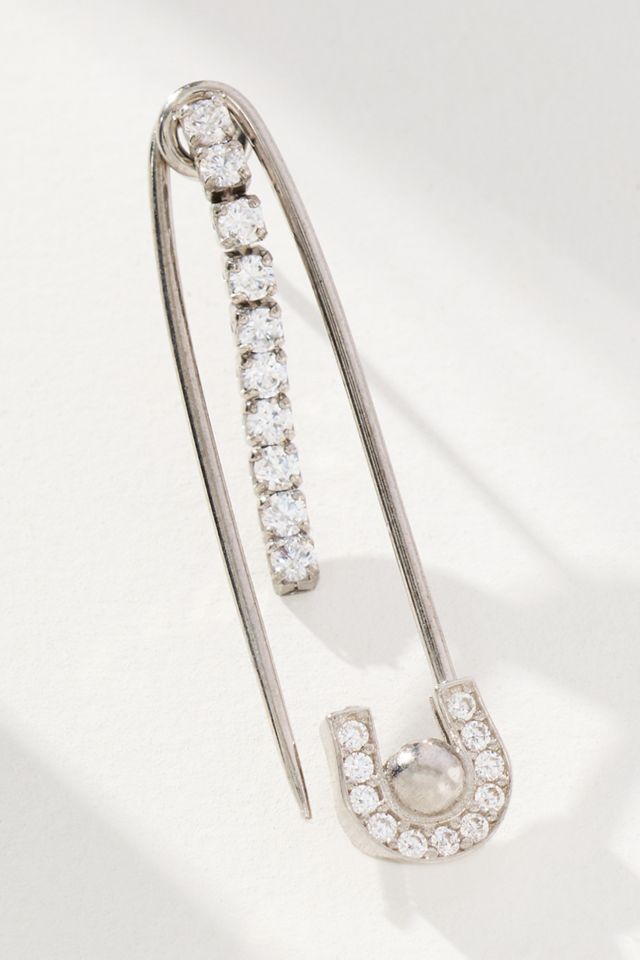 Maison Irem Safety Pin Atomic Earrings #1