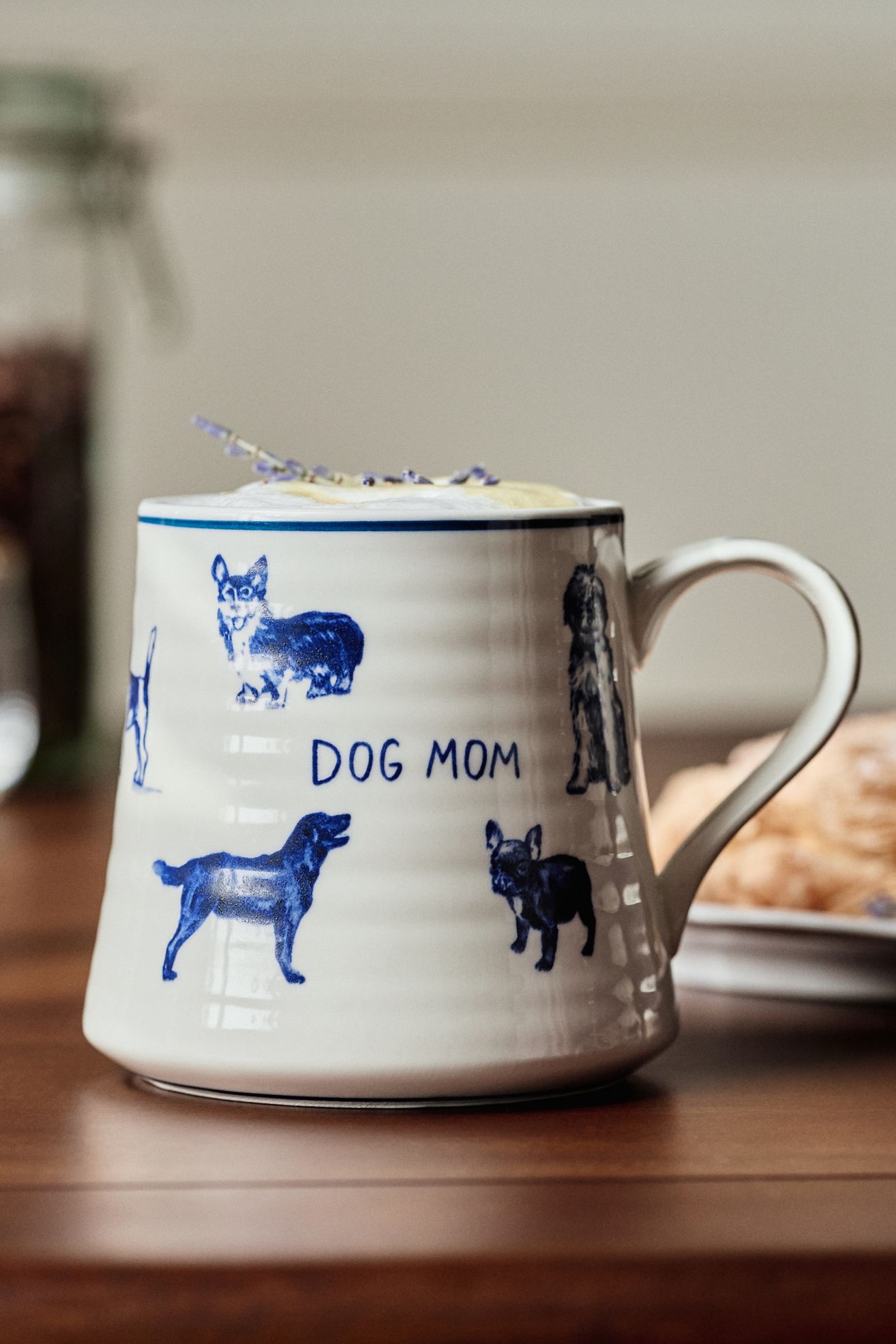 Molly Hatch Stoneware Dog and Cat Mom Mug - Dog Mom, One Size