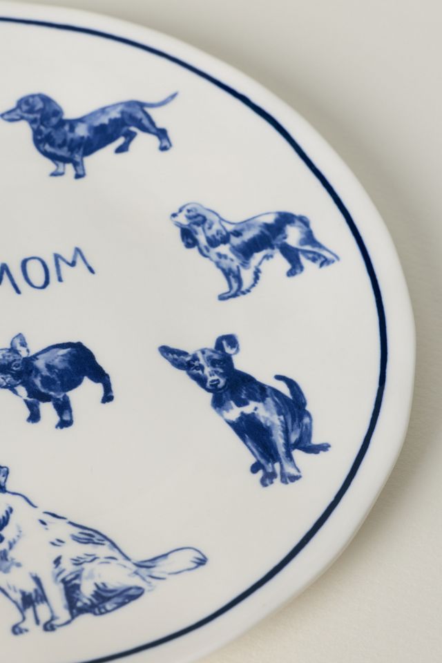 Molly Hatch Stoneware Dog and Cat Mom Dessert Plates AnthroHome
