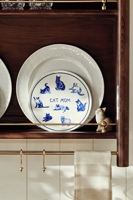 Molly Hatch Stoneware Dog and Cat Mom Dessert Plates