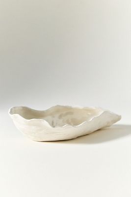 Stoneware Shell Vessel