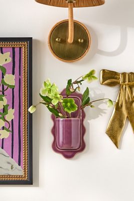 Stoneware Wiggle Wall Vase