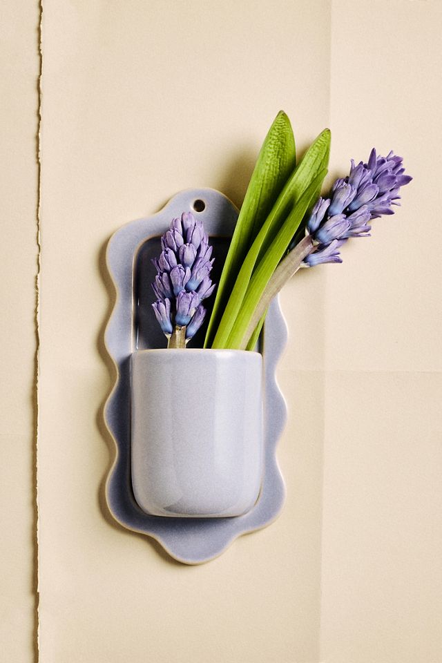 Stoneware Wiggle Wall Vase #5