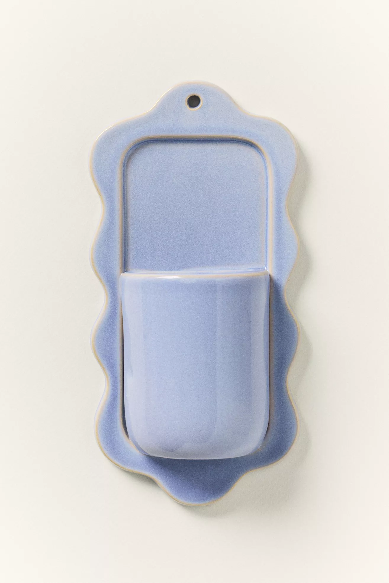 Stoneware Wiggle Wall Vase - thumbnail 3