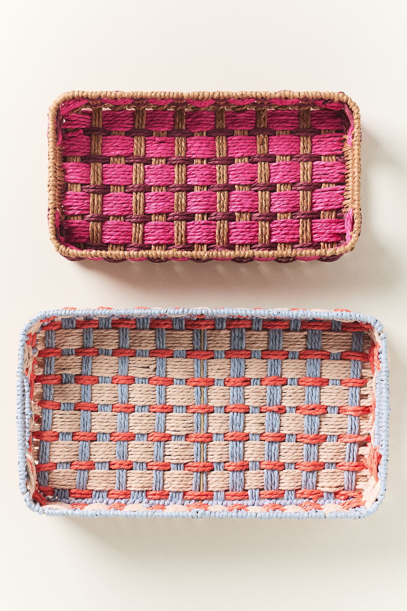 Color Woven Trays - Assorted