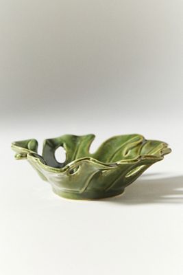 Monstera Stoneware Trinket