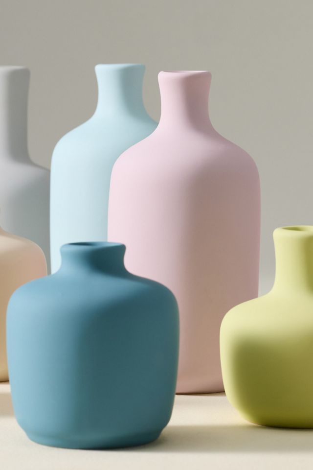 Stoneware Bud Vases, Set of 8 #1