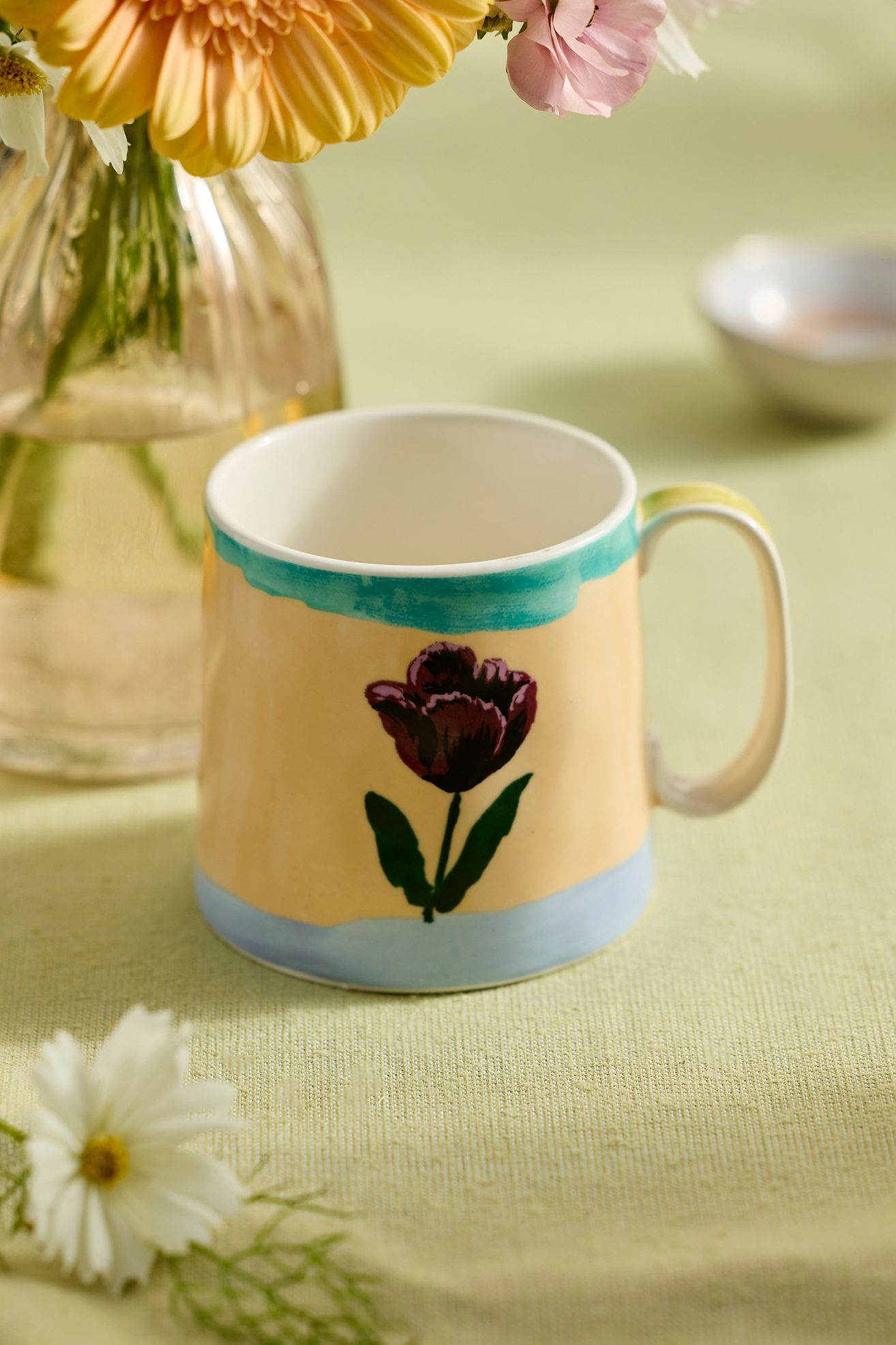 Superbloom Stoneware Mug - Light Yellow, One Size