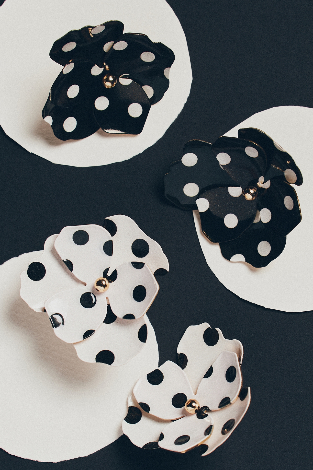 Maeve Floral Polka Dot Earrings