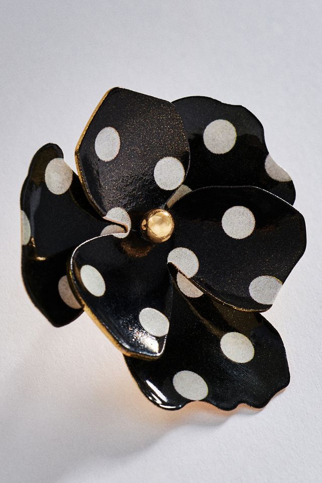 Maeve Floral Polka Dot Earrings #1