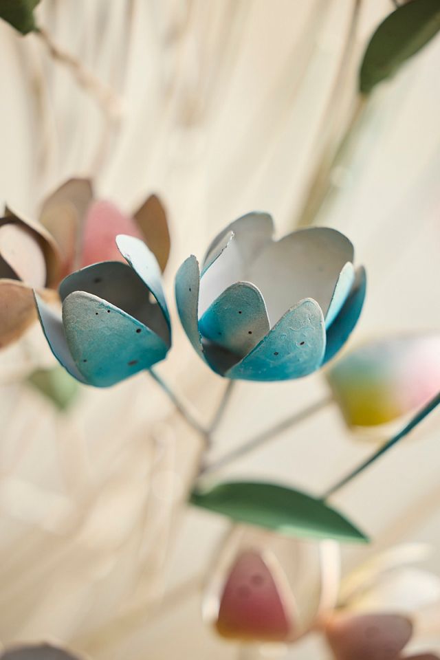 Colorful Tulips Iron Wreath #1