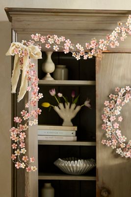 Pink Ditsy Floral Iron Garland