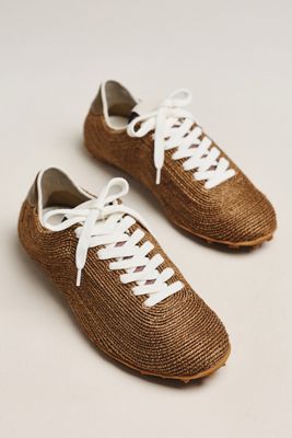 Paloma Barcelo Hester Raffia Sneakers