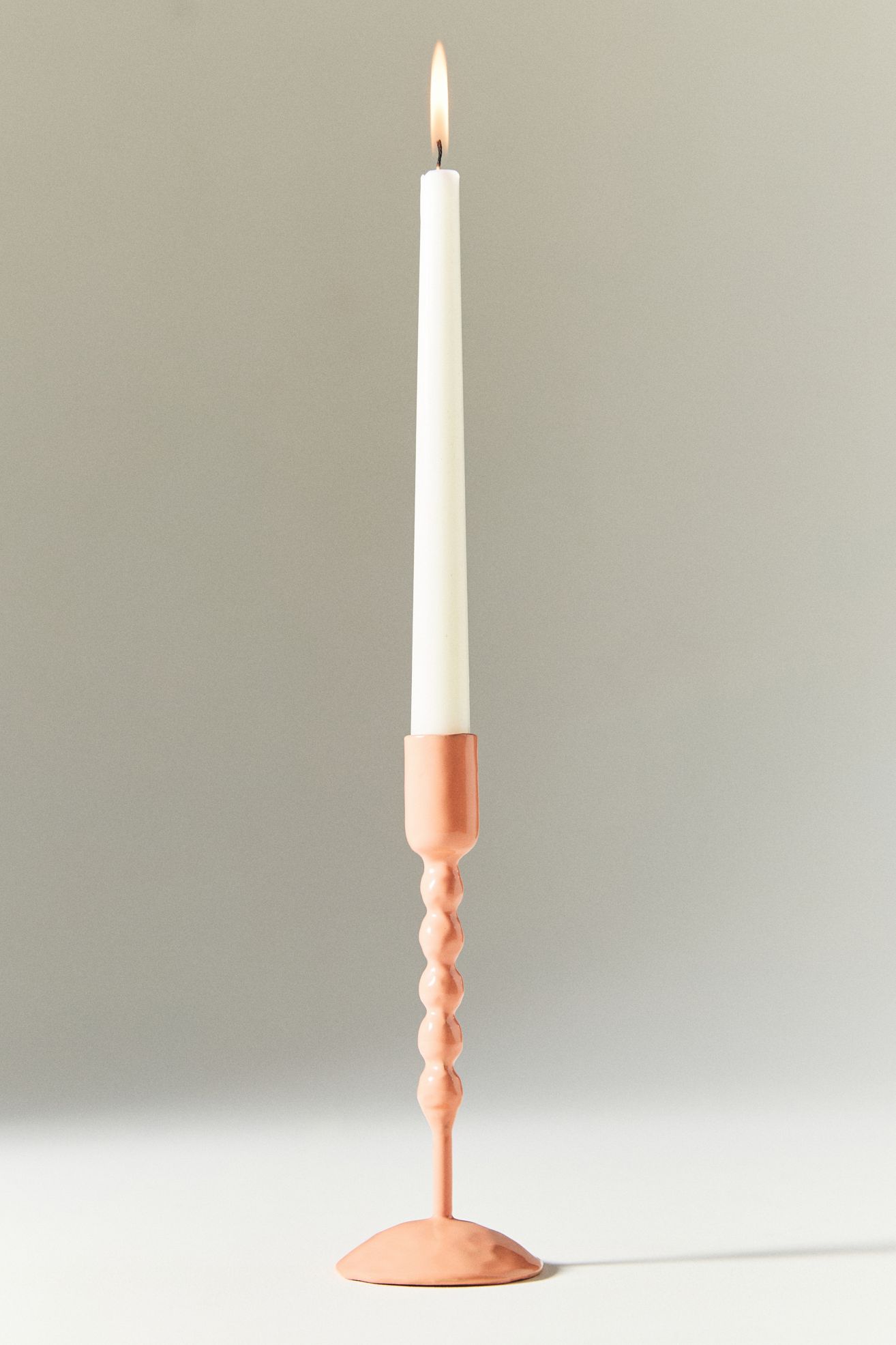 Cora Enamel Candleholders - Coral - Large, Assorted