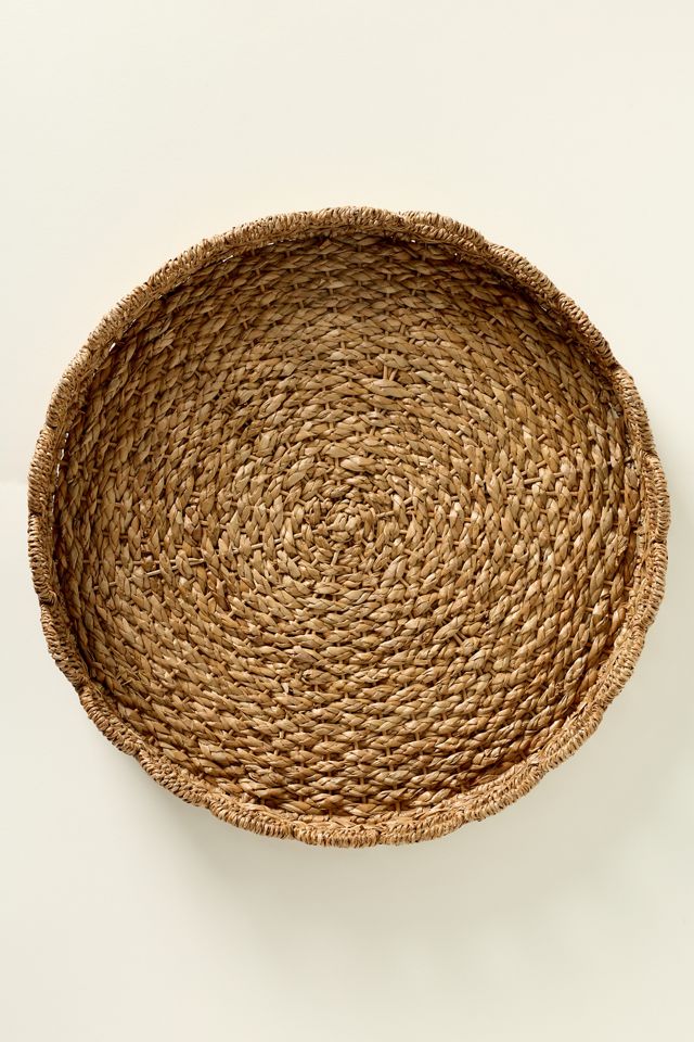 18" Woven Scallop Tray #1