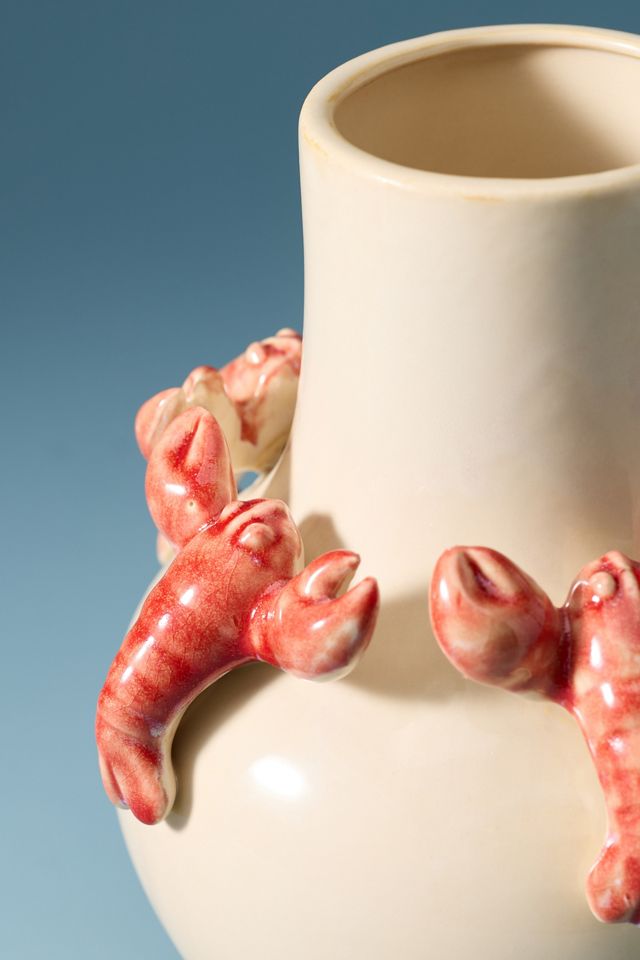 Stoneware Lobster Vase #1
