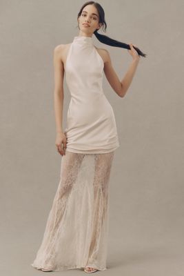 strapless open back dress Amarra 89395