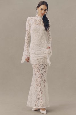 chinese dress ladies Adalyne Lace Halter Maxi Dress Black