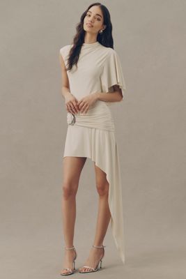 white christmas dresses La Femme Sheer-Corset V-Neck Prom Dress main image 0