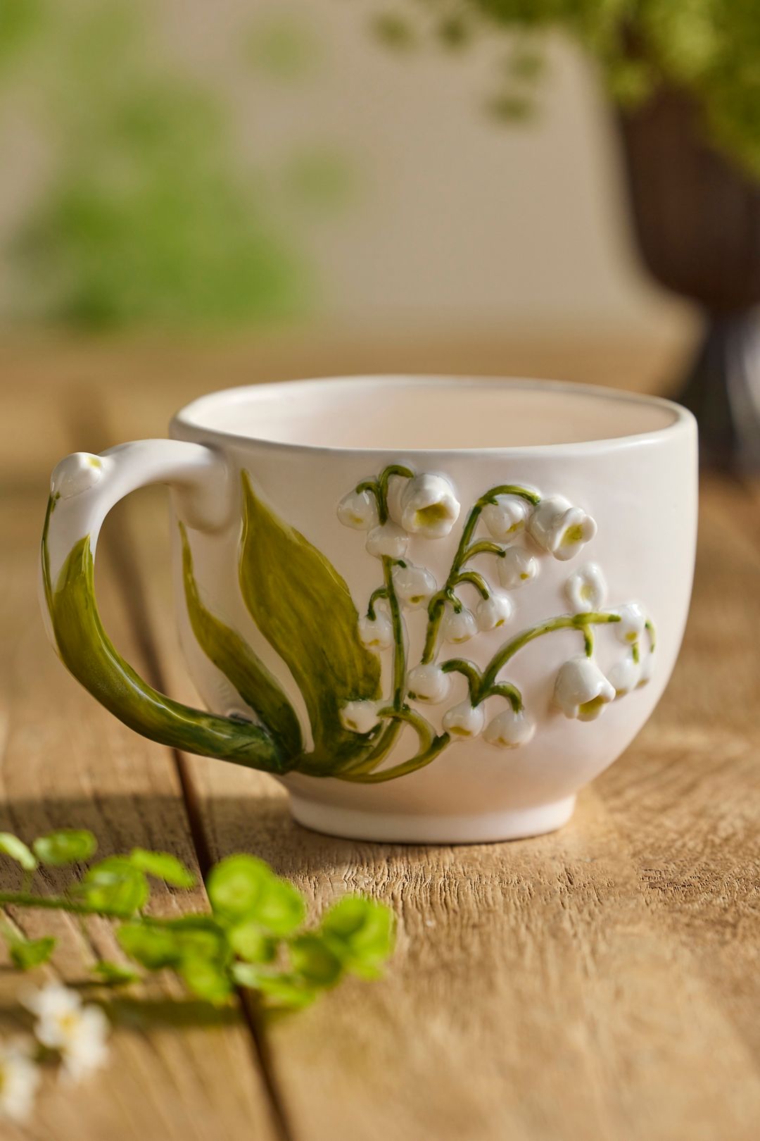 Flower of the Month Stoneware Mug - MAY LILY OF THE VALLEY, One Size