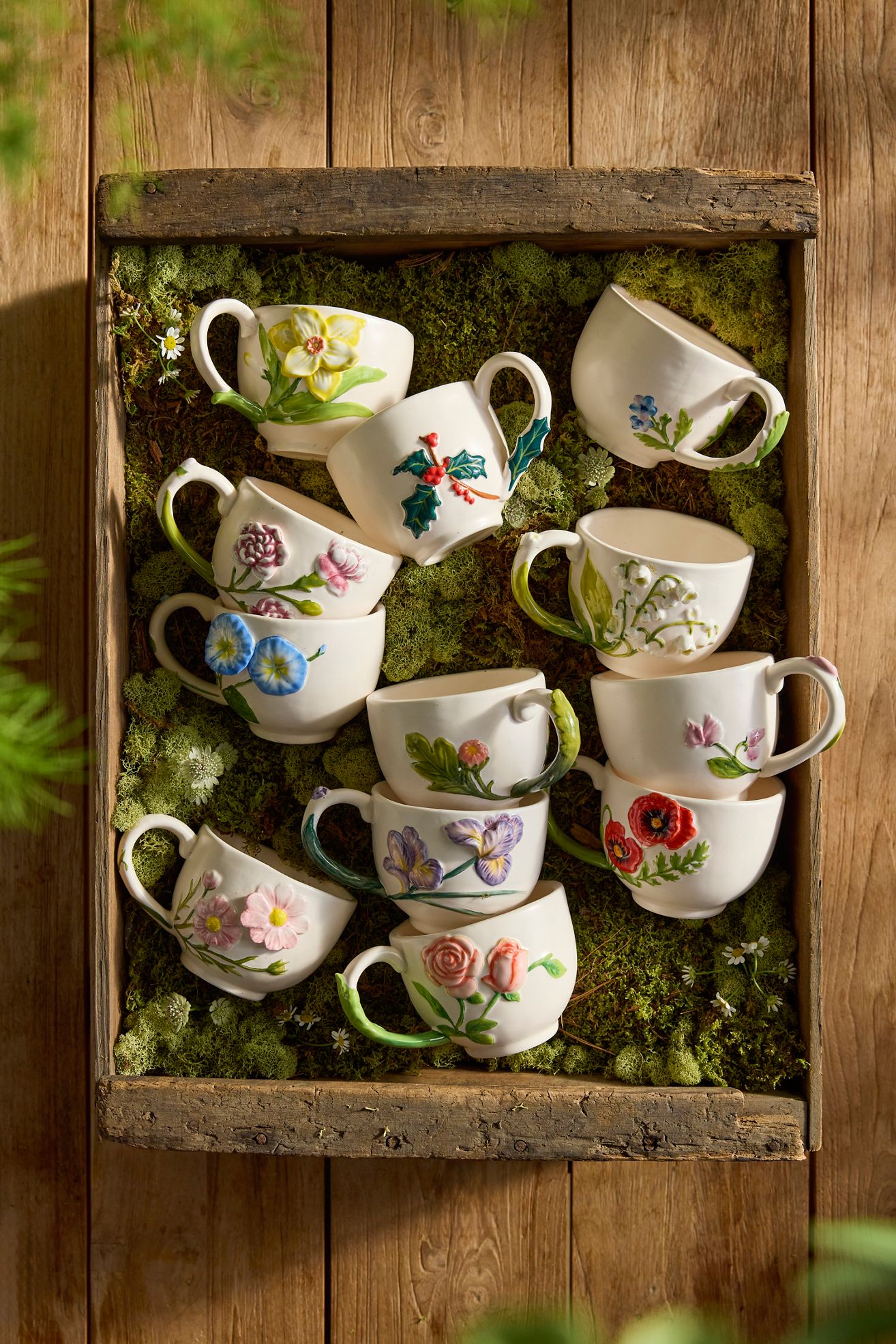Flower of the Month Stoneware Mug - JANUARY CARNATION, One Size