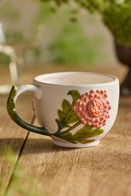 Flower of the Month Stoneware Mug