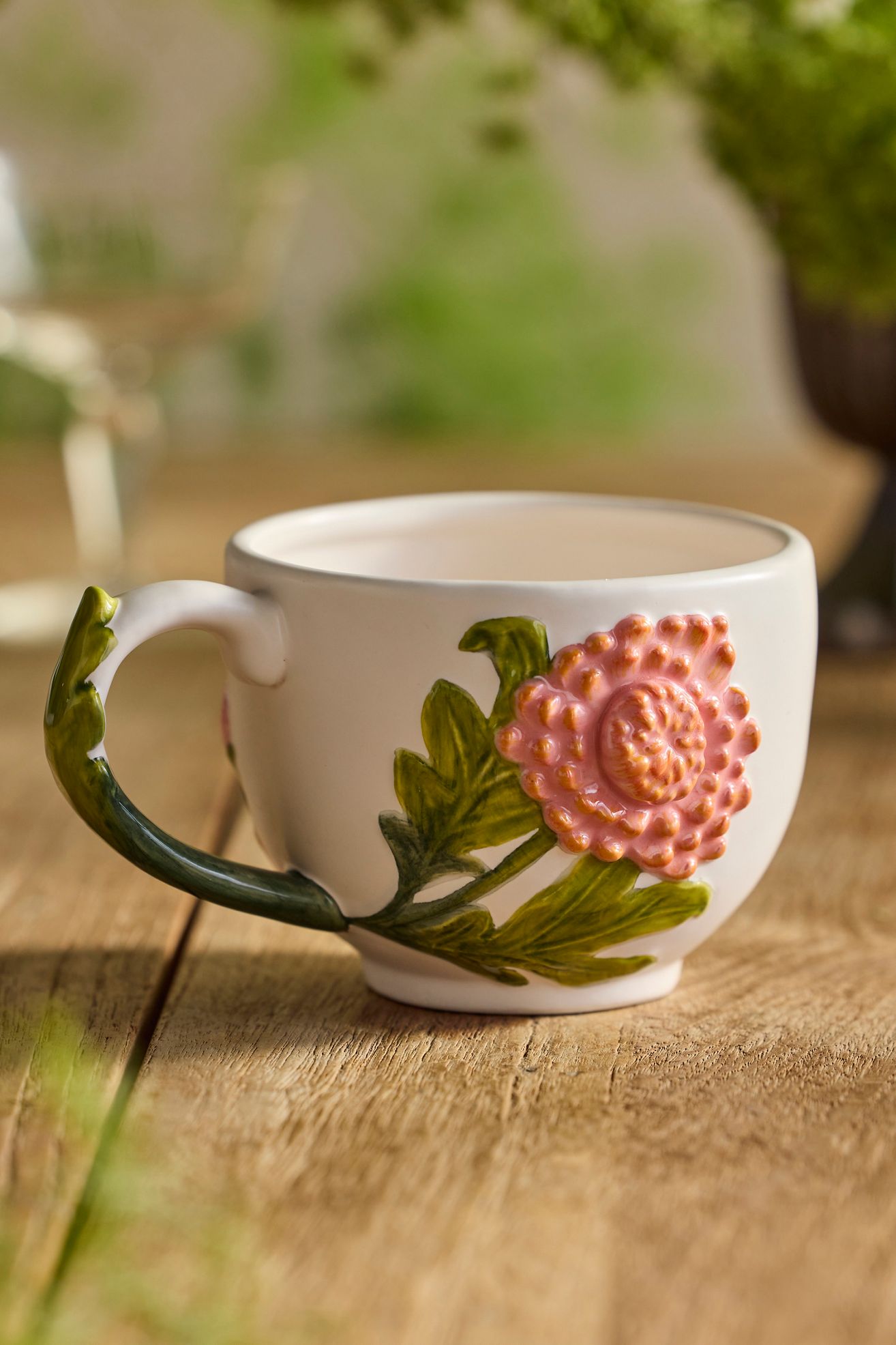 Flower of the Month Stoneware Mug - NOVEMBER CHRYSANTHEMUM, One Size