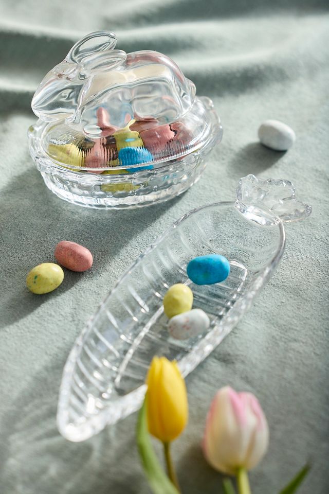 Bunny Glass Candy Dish | Anthropologie