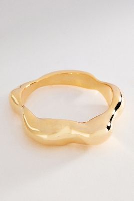 Bracelet jonc festonné à charnière