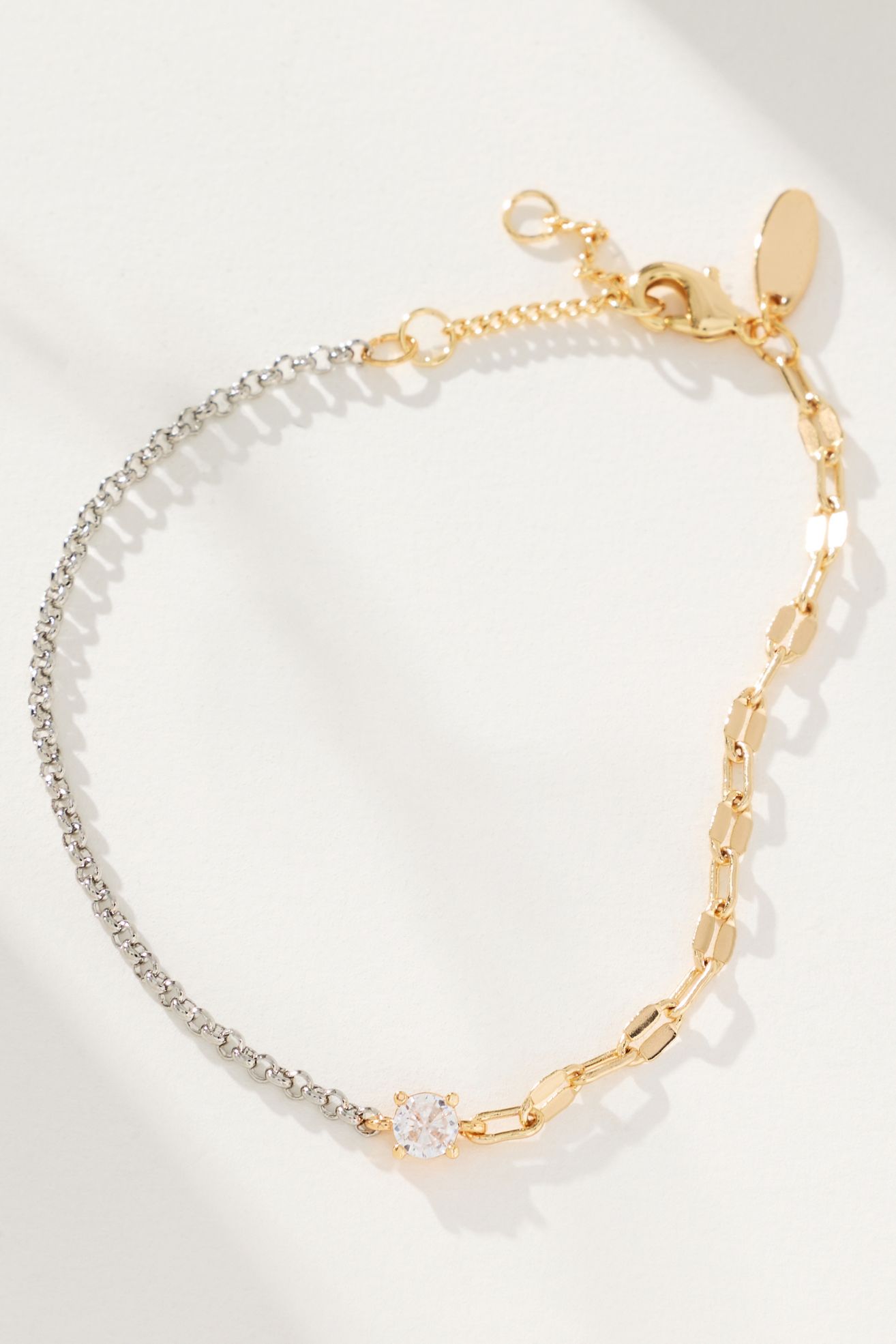 Delicate Crystal Link Bracelet