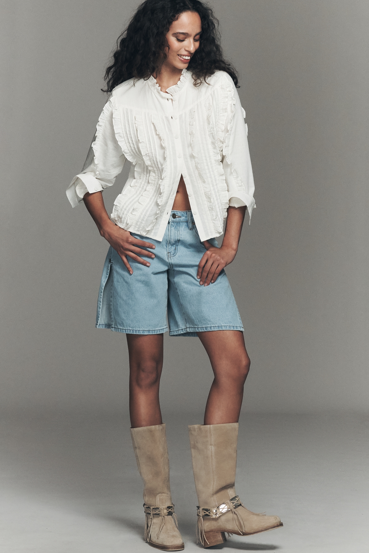 Bronx Kyley Fringe Boots