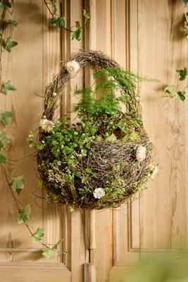 Oaxacan Clay Floral Tall Taper Holder | Terrain