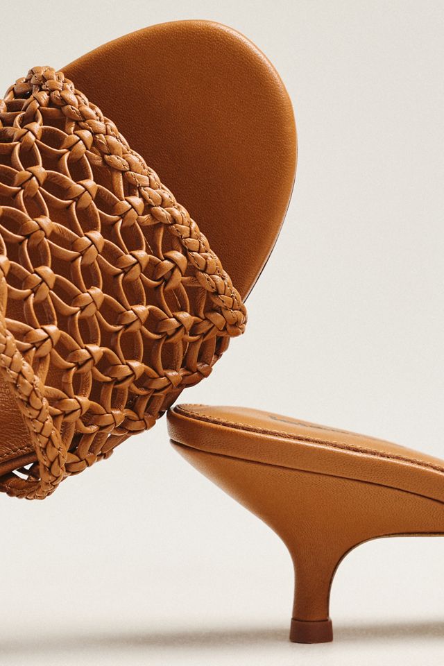 Lola Cruz Woven Heeled Mule Sandals #2