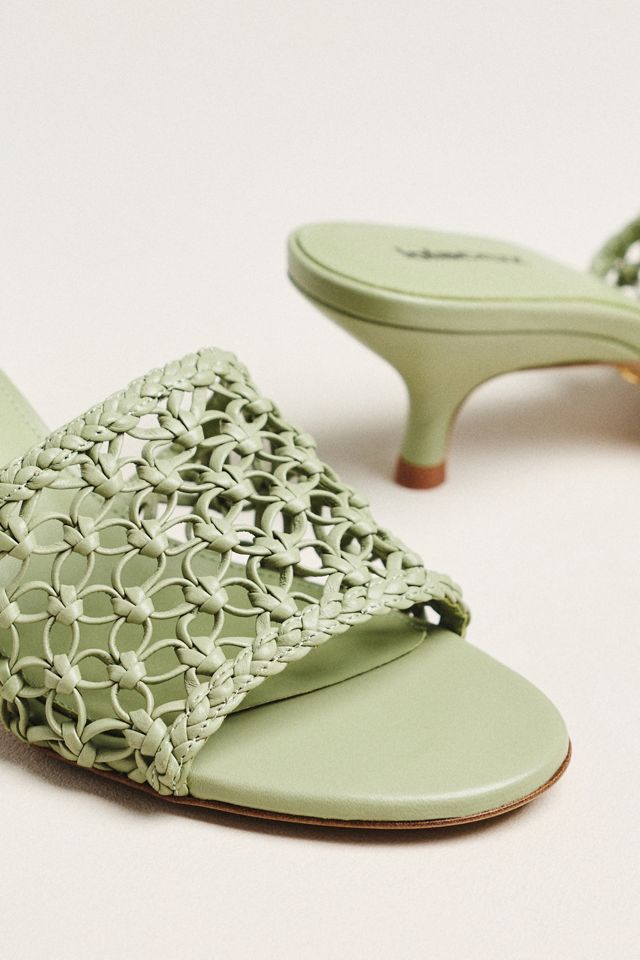 Lola Cruz Woven Heeled Mule Sandals #3