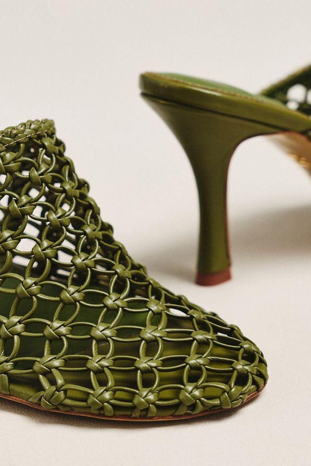 Lola Cruz Gara Woven Heeled Mules #2