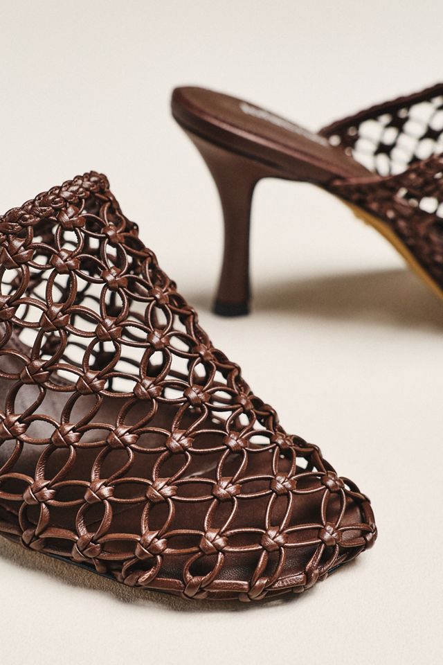 Lola Cruz Gara Woven Heeled Mules #2