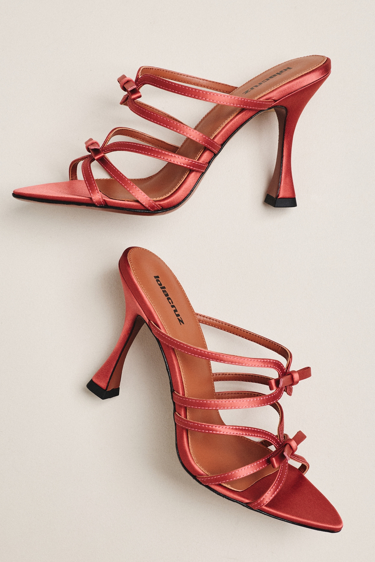 Lola Cruz Sabrina Bow Strappy Sandals