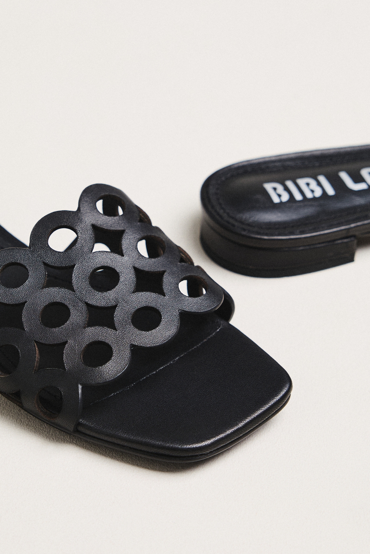 Bibi Lou Cutout Slide Sandals