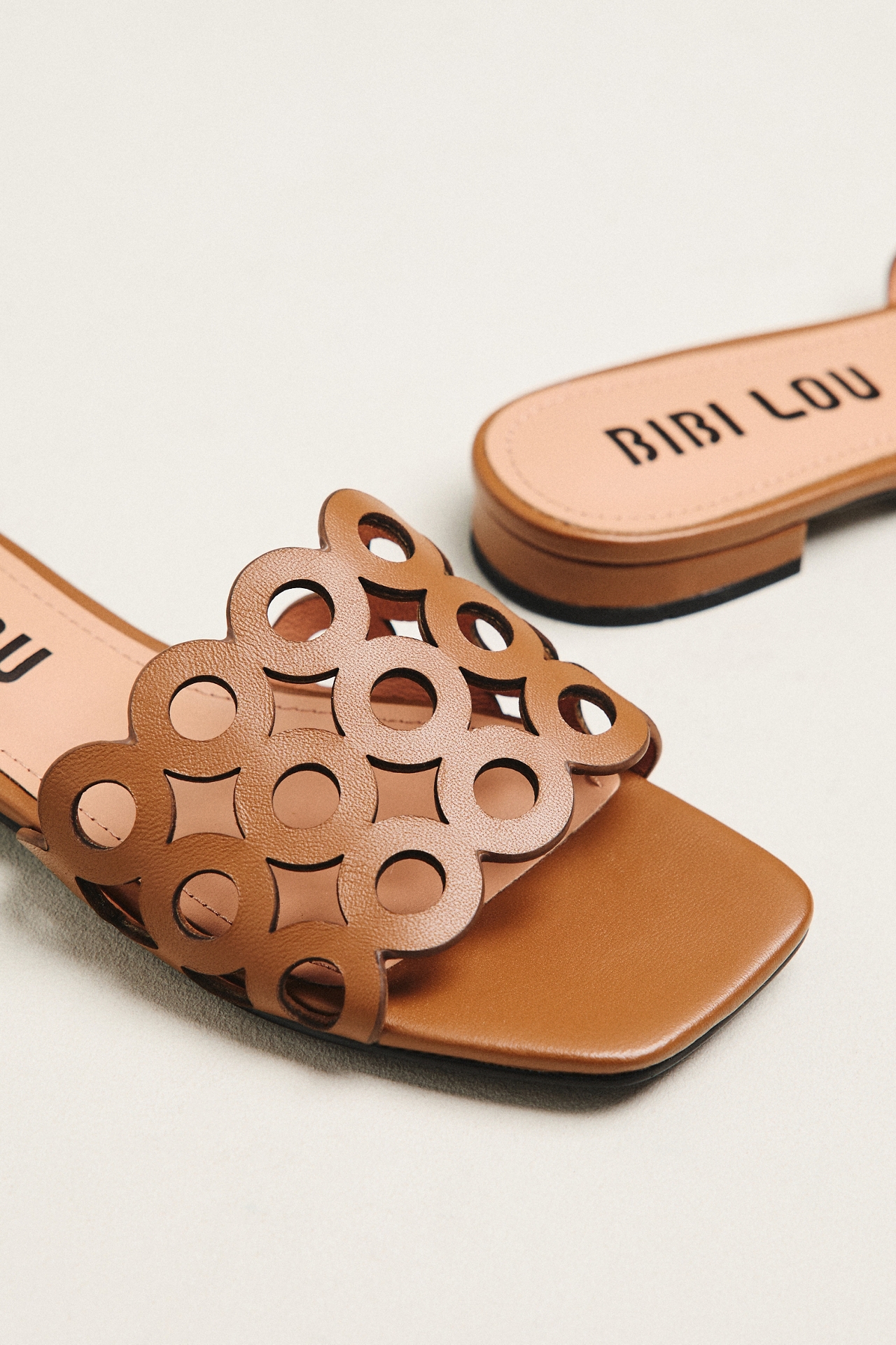 Bibi Lou Cutout Slide Sandals