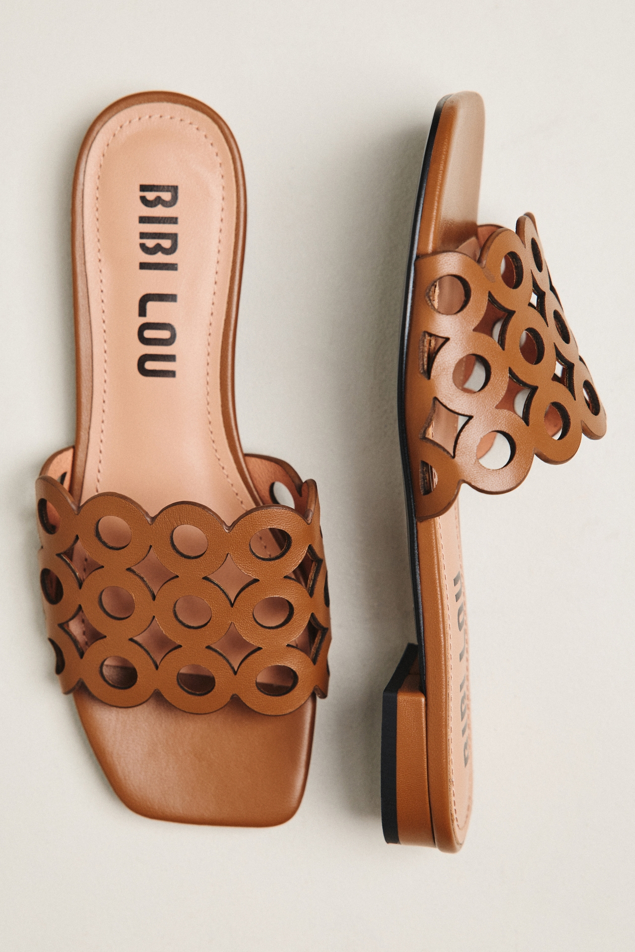 Bibi Lou Cutout Slide Sandals