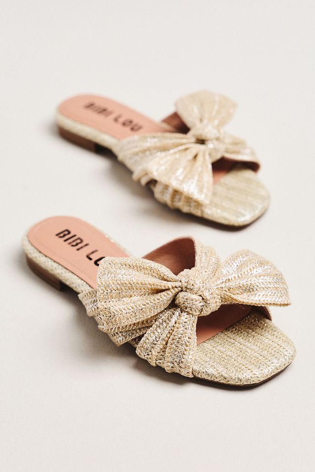 Bibi Lou Karsie Square-Toe Slide Sandals #1