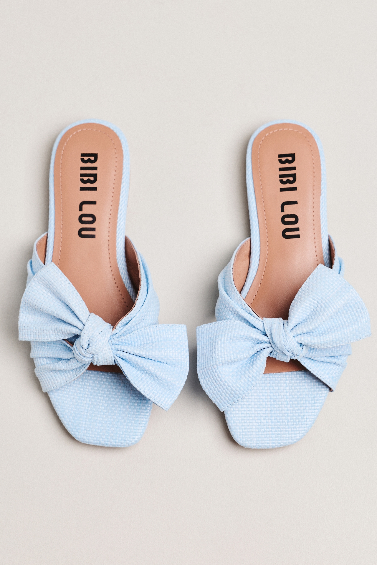 Bibi Lou Karsie Square-Toe Slide Sandals