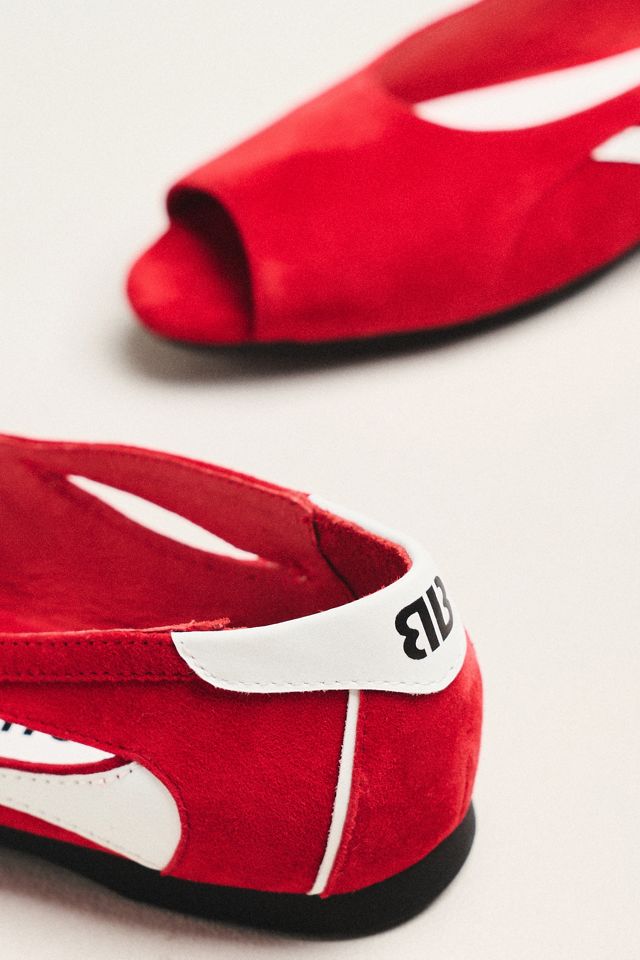Bibi Lou Sporty Peep-Toe Ballet Flats #2