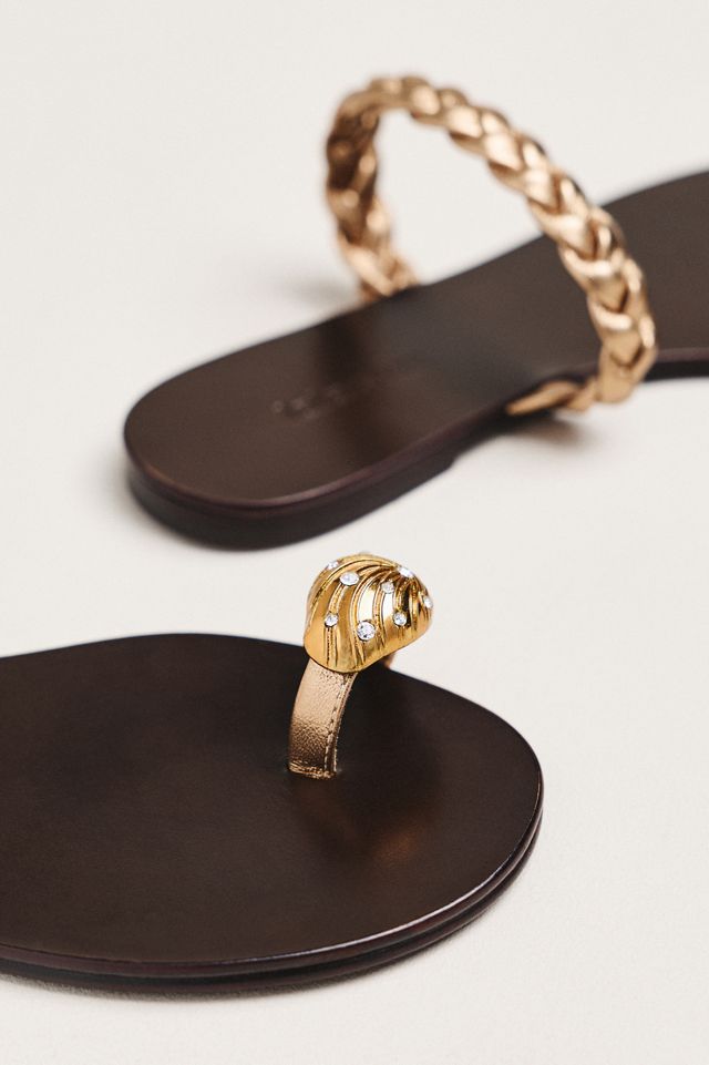 Lola Cruz Mona Toe-Ring Sandals #2