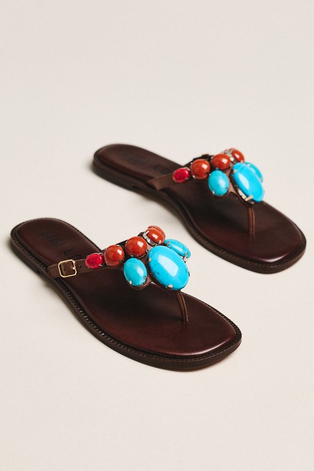 Bibi Lou Fira Stone Flip-Flop Sandals #1