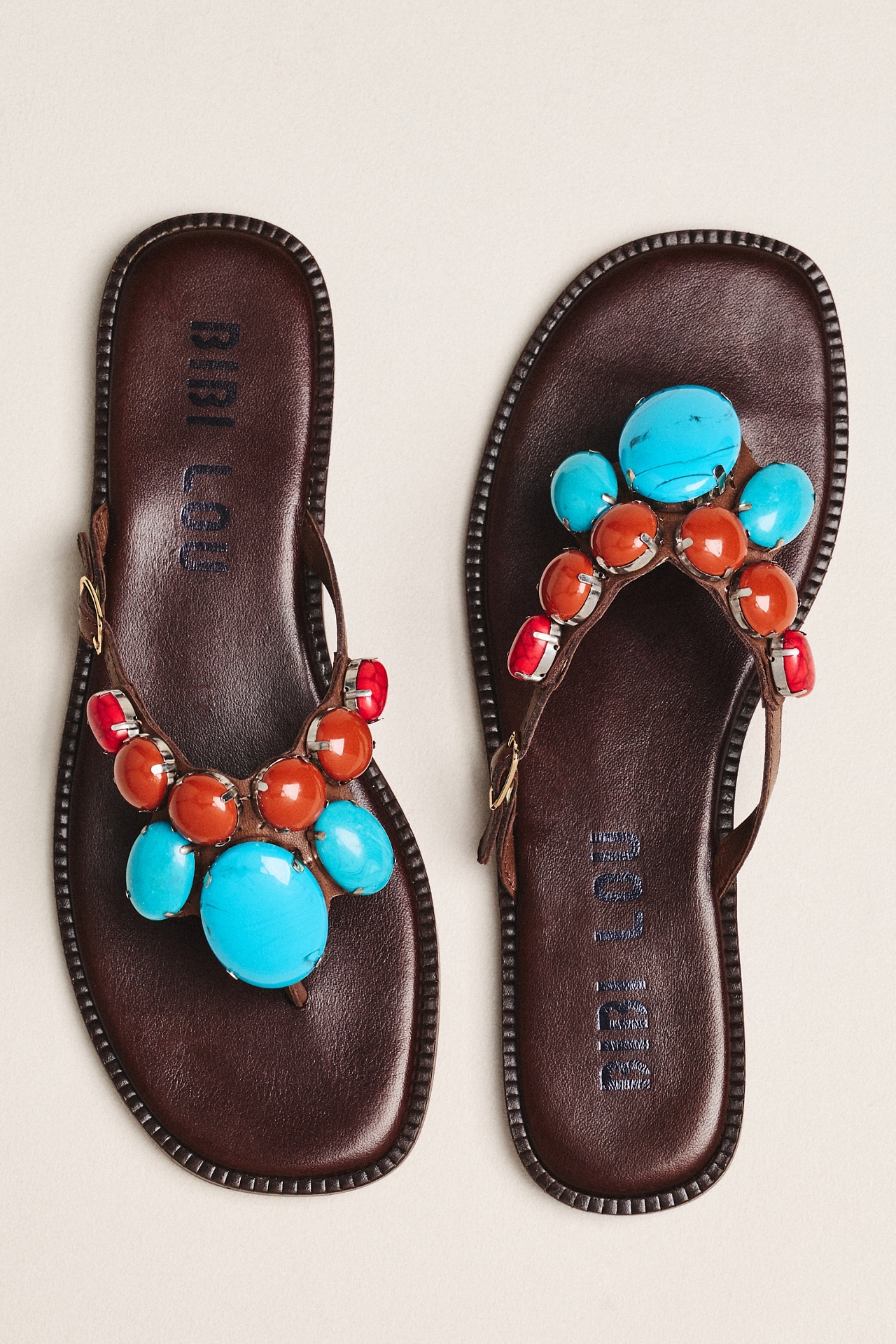 Bibi Lou Fira Stone Thong Sandals