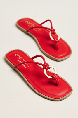 Coconuts By Matisse Mission Flip-flop Sandals In Red