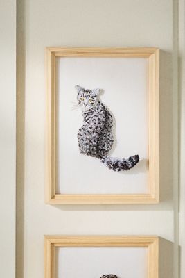 Cat Beaded Wall Art