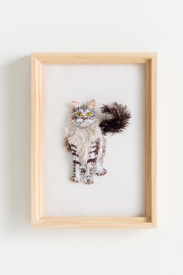 Cat Beaded Wall Art #1