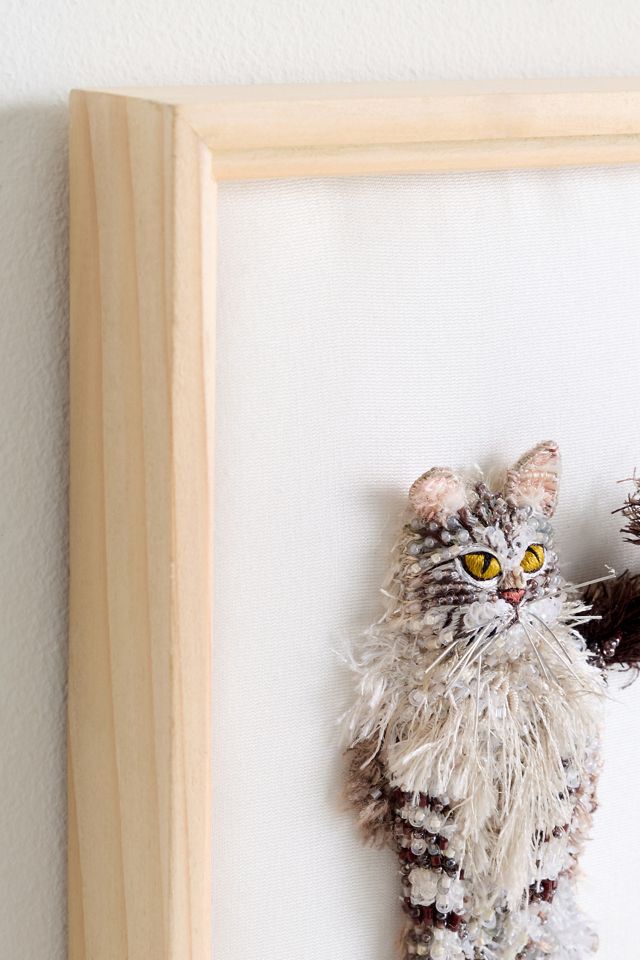 Cat Beaded Wall Art #2